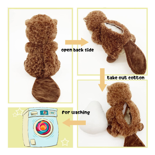 Castor De Peluche 8.5 Pulgadas Para Niños Y Niñas Color