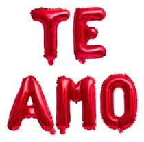 Comprar Balão Metalizado Frase Te Amo Letras  Decoração Festa