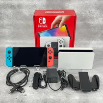 Comprar Nintendo Switch Oled 64gb Blanco\u002Fnegro. Joycons Azul Y Rojo