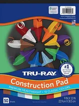 Comprar Pacon Tru-ray Sulfito Papel De Construcción Pad, 9  X 12  ,