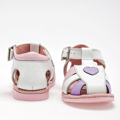 Sandalias Niña Dogi 5894 Blanco Rosa Lila