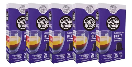 Capsulas Coffee Break Fuerte Pack X 50 Un C/nespresso