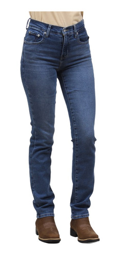 Calça Jeans Feminina Azul 724 Slim Original Levi's 33647