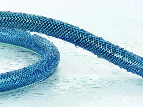 Imagen 3 de 3 de Manguera Riego 1/2 Rausan Blue X 15m C/set + Soporte Rehau