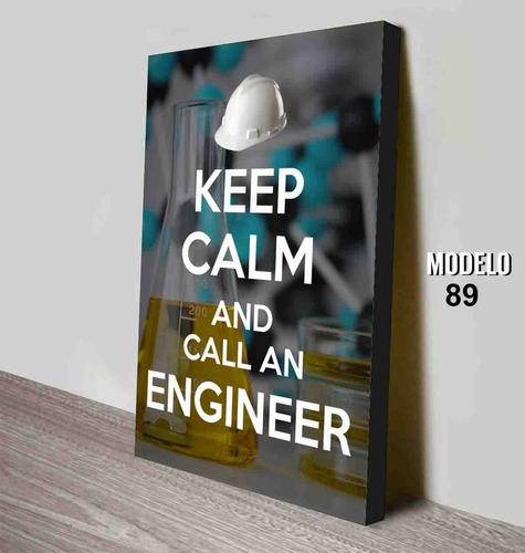 Cuadro Para Ingeniero Quimico - Keep Calm - Unico ! 