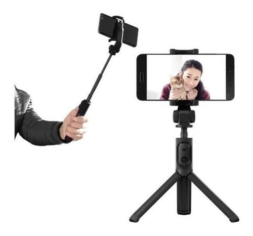 Bastão Pau Selfie Mini Tripé Luz Led 2 Intensidades