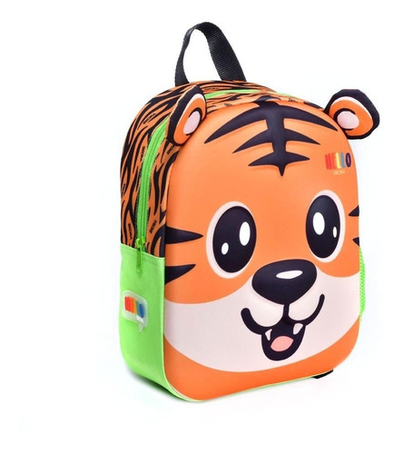 Imagen 2 de 9 de Mochila Tigre Jardin Termoformada Escolar Skora 25876 Maple