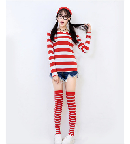 Disfraces De Where's Wally Para Padres E Hijos, Anime Waldo