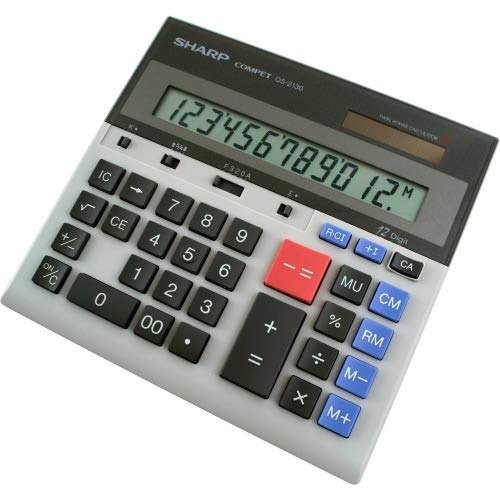 De Sharp Qs-2130 Doble Powered Display 12 Digit