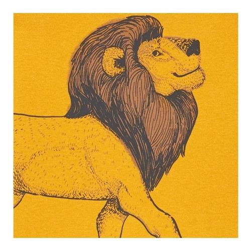 Pijama Carter S Niños Estampado León Amarillo