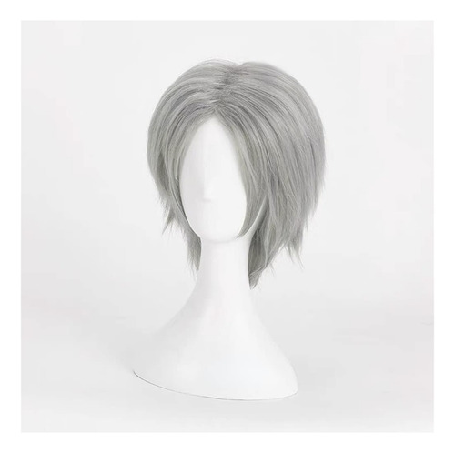 Game Devil May Cry 5 Peluca De Cosplay, Pelo Corto Gris