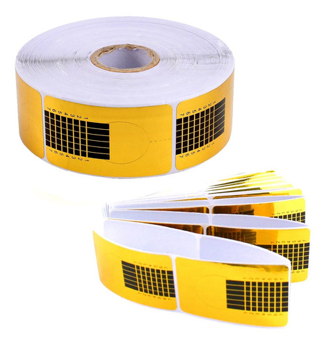500 Moldes Adesivos Para Unha Gel Fibra Profissional