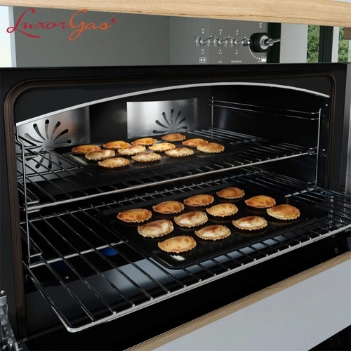 Imagen 7 de 10 de Horno Gourmet Luxor Gas Folium 900 Valvula Doble Vidrio
