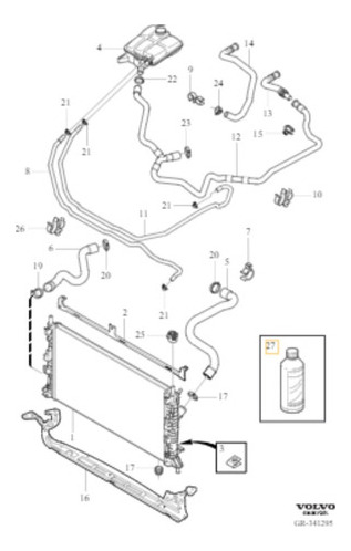 Aditivo Radiador - C70 2021 2022 Volvo