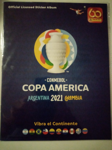 Álbum Copa América 2021 Tapa Blanda,vacío. Panini Original 