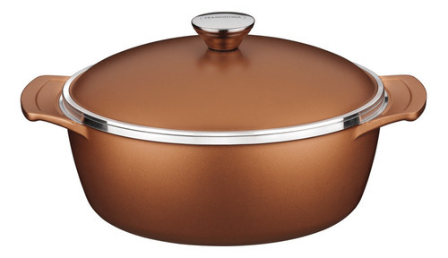 Cacerola Horno Lyon Aluminio Forjado 26 Cm Tramontina Color Cobre