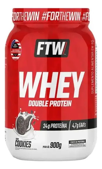 Whey Double Protein Pote 900g Sabor Cookies - FTW