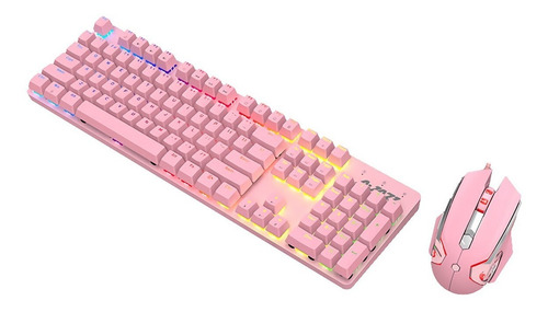 Imagen 3 de 8 de Combo Teclado Mecánico + Mouse - Ajazz Watcher Ii Pro Sakura