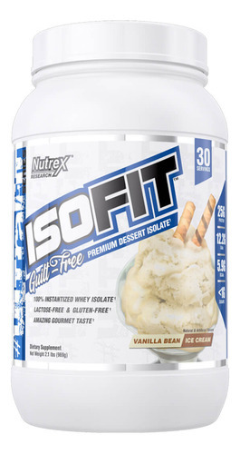 Creme de baunilha Isofit de 900g, Nutrex