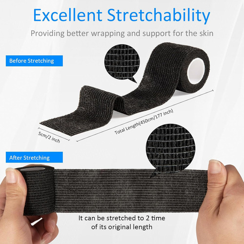 Ll 24pcs Cinta Cubre Grip Cohesivo Vendas Envolventes