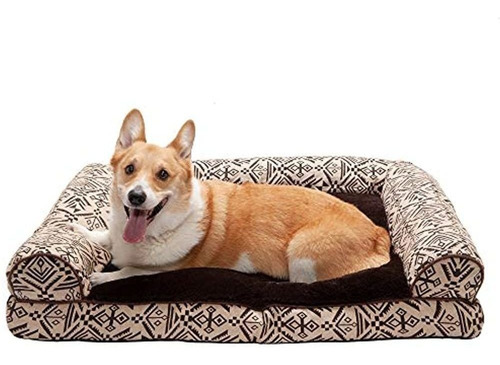 Furhaven Pet - Cama Tipo Almohada Para Perros Estilo Sofá Y 