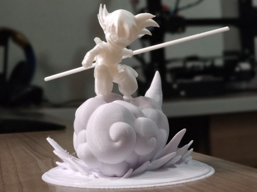 Impressão 3d Goku Kid Na Nuvem Voadora