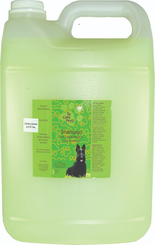 Shampoo Antiseborreico Para Mascotas Galon Yucarepets Fragancia Manzana