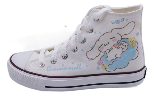 Zapatos De Lona Cinnamoroll Con Parte Superior Alta Graffiti