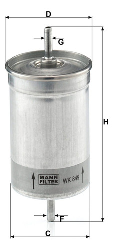 Filtro Combustible Mann Volvo 850 2.5 10v B5252s (94 96)