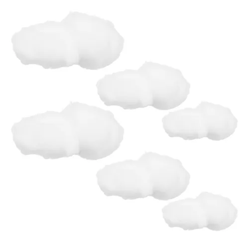 Decoración De Nubes De Algodón Con Fondo De Nube, 6 Unidades