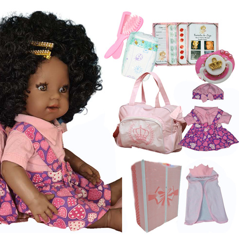 Brinquedos Boneca Reborn Original Negra Bb Riborne Barata