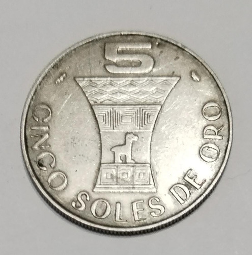 Moneda De 5 Soles De Oro Año 1969