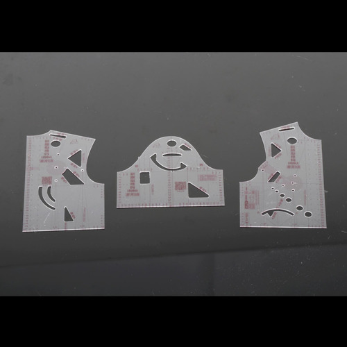 Hw 3 Unids/set 1:5 Ropa De Mujer Prototipo Regla Plantilla