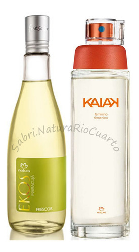 Natura Kit 2 Perfumes: Ekos 150ml Eleccion + Kaiak Fem 100ml