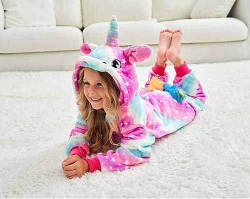Pijama Disfraz Enterito Unicornio Galaxia Niña Animales