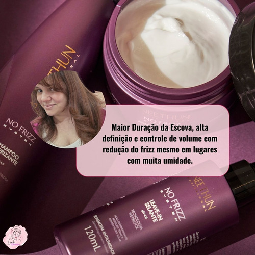 Kit No Frizz Aneethun Hidratação Brilho Sem Frizz E Volume