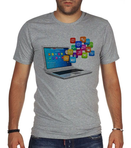 Remera De Hombre Estructura Logica De Una Computadora