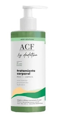 Tratamiento Corporal Limpieza Paso 1 Acf By Dadatina