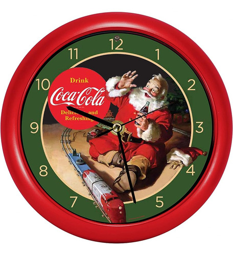 ~? Coca Cola 90th Anniversary Santa Y Train Christmas Carol 