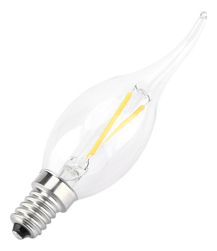 Bombilla E14 2w Led Lámpara Vela Forma Llama Blanco Cálido I