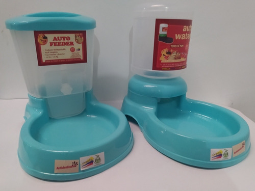 Dispensador De Agua Y Comida Individuales Para Mascota