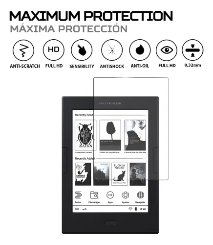 Protector Pantalla Antishock Para Energy Sistem Ereader Max