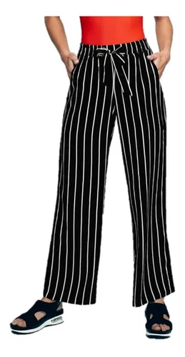 Pantalon Negro Blancas | MercadoLibre