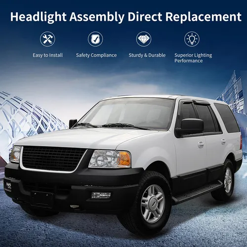 Juego De Repuesto De Faros De Ajuste Directo Para Ford Exped