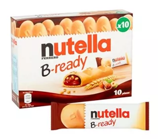B-ready Nutellla Biscoito Wafer Com Nutella 10 Unidades