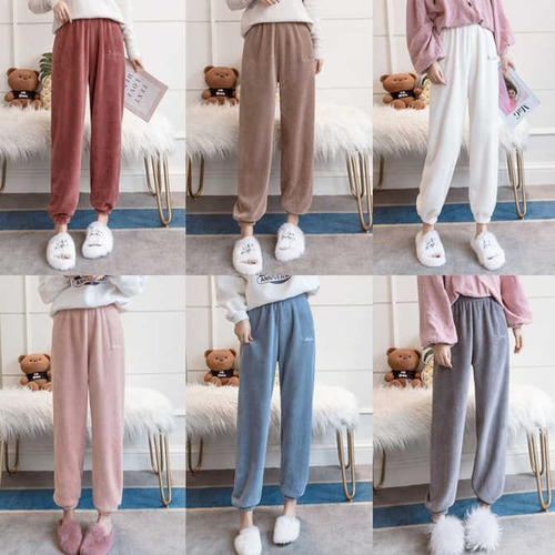 Imagen 5 de 6 de Pantalon Buzo Jogger Peludo Mujer Talla Única
