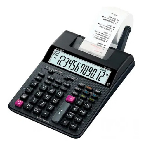 Hr-100rc-bk - Calculadora Casio De Rollo