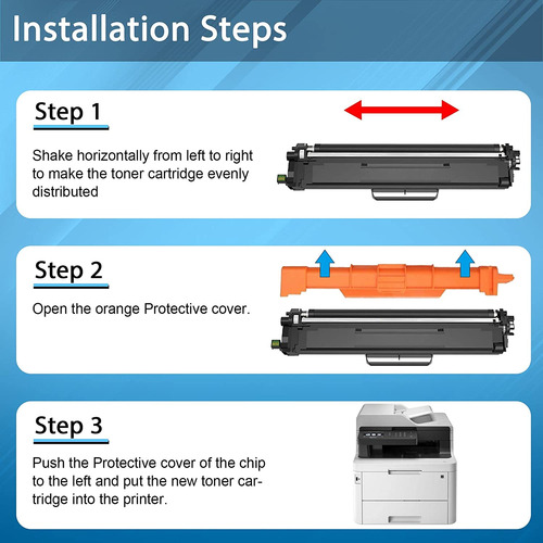 Cartucho De Tóner Compatible Con Brother Mfc-l3770cdw Mfc-l3