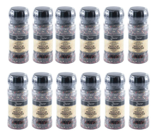 Mezcla De Pimientas Pontino 4 Pimientas 300 G - 12 Pzas