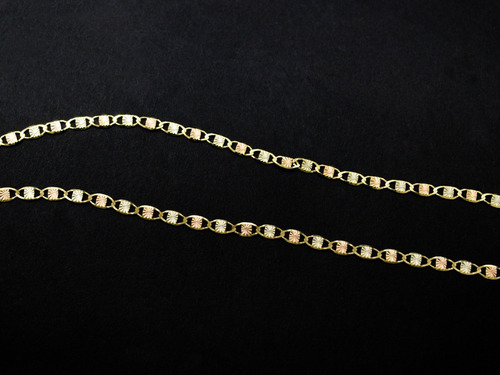 Cadena Florentina Diamantado Estrella 2 Mm X 55 Cm Oro 14k Color Dorado